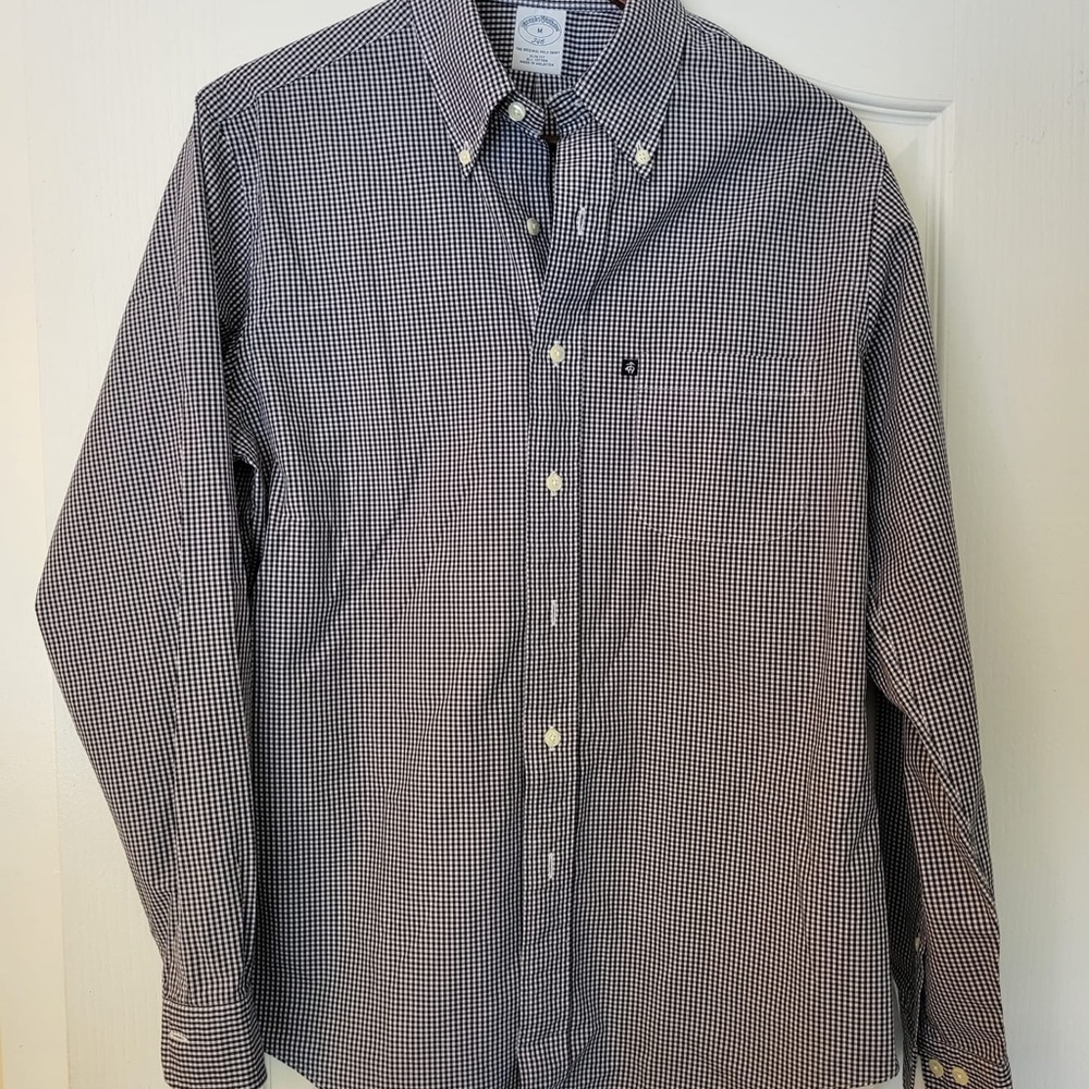 Men's Blue Button-Down Shirt Tommy Hilfiger Medium - Picture 8 of 9